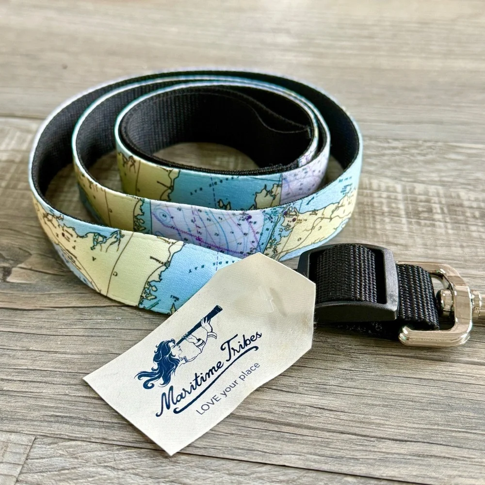 NEW with TAGS Designer Dog Leash with Map of Cape Cod